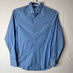 Southern Tide Trim Fit Blue/Blue Checked Button Down
Dress Shirt Size S